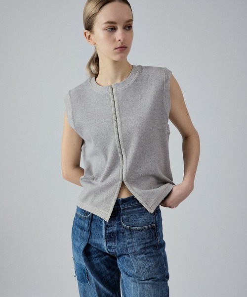 M TO R（ムウトアール）の「HOCK THERMAL TANK TOP（タンクトップ・レディース・ライトグレー/イエロー/ブラック・38/40）」の18枚目の写真