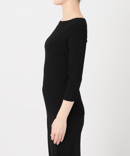 EVERYDAY I LIKE.（エヴリディアイライク）の「*Eloiseボートネックニット（ニット/セーター・レディース・ブラック・FREE）」の15枚目の写真