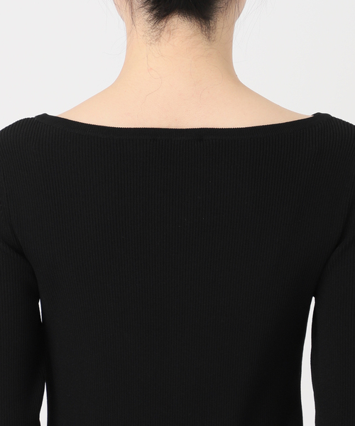 EVERYDAY I LIKE.（エヴリディアイライク）の「*Eloiseボートネックニット（ニット/セーター・レディース・ブラック・FREE）」の12枚目の写真