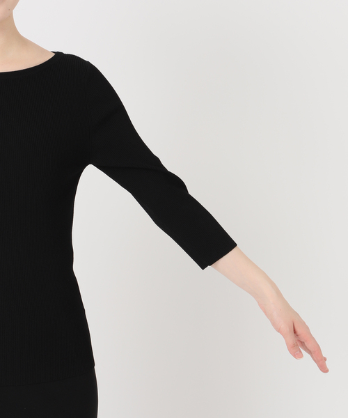 EVERYDAY I LIKE.（エヴリディアイライク）の「*Eloiseボートネックニット（ニット/セーター・レディース・ブラック・FREE）」の11枚目の写真