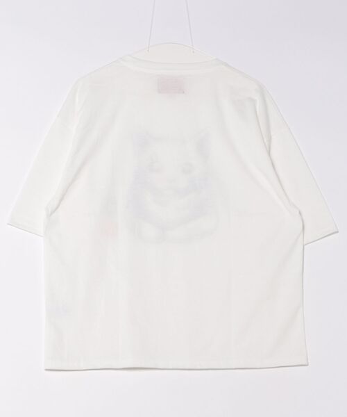 CORISCO(コリスコ)の「アニマル水墨画風Tシャツ(M1)(Tシャツ/カットソー・メンズ・オートミール/キナリ/ホワイト系1/ホワイト系2・MEDIUM/LARGE/X-LARGE)」の5枚目の写真