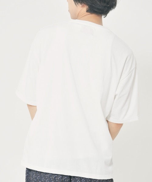 CORISCO(コリスコ)の「アニマル水墨画風Tシャツ(M1)(Tシャツ/カットソー・メンズ・オートミール/キナリ/ホワイト系1/ホワイト系2・MEDIUM/LARGE/X-LARGE)」の10枚目の写真