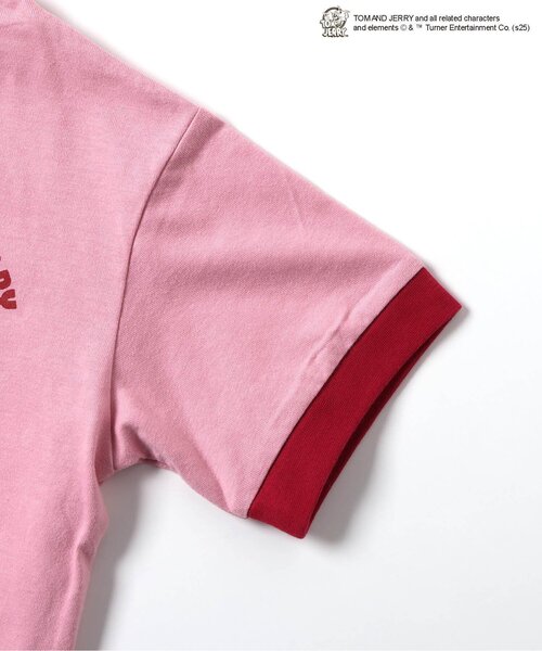 Tom＆Jerry（トムアンドジェリー）の「トムとジェリー リンガーTシャツ（Tシャツ/カットソー・キッズ・クリーム/ミント/ピンク・80/90/100/110/120/130）」の10枚目の写真
