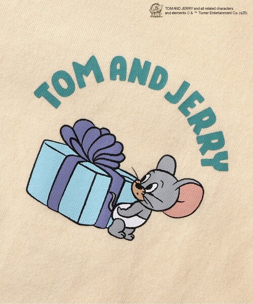 Tom＆Jerry（トムアンドジェリー）の「トムとジェリー リンガーTシャツ（Tシャツ/カットソー・キッズ・クリーム/ミント/ピンク・80/90/100/110/120/130）」の17枚目の写真