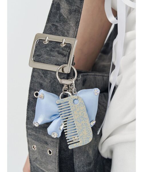 jouetie（ジュエティ）の「リボンモチーフチャーム（チャーム・レディース・ピンク/ブラック/ブルー・FREE）」の4枚目の写真