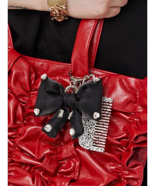 jouetie（ジュエティ）の「リボンモチーフチャーム（チャーム・レディース・ピンク/ブラック/ブルー・FREE）」の5枚目の写真