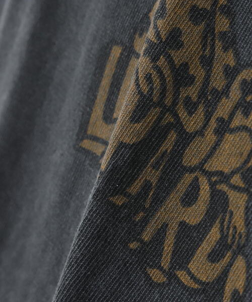 REMI RELIEF（レミレリーフ）の「REMI RELIEF(レミレリーフ)別注 SP加工8/天竺ラグランT(LEOPARDS)（Tシャツ/カットソー・メンズ・ブラック・M/L/XL）」の12枚目の写真