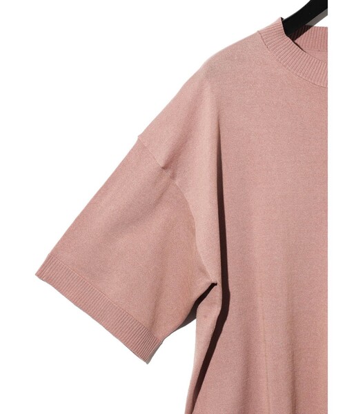 セール】MIDIUMISOLID for Ladies ハーフスリーブニットプル