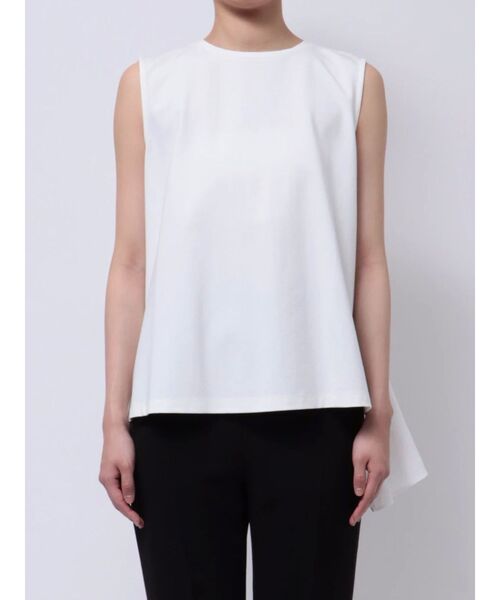 セール】バックアシンメトリードレープカットソー（Tシャツ