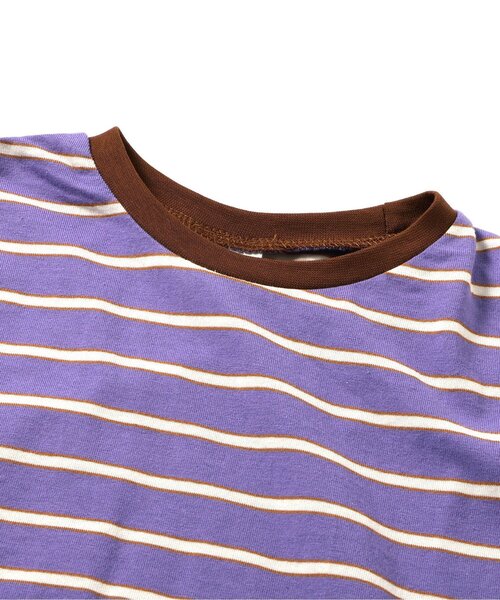 BREEZE（ブリーズ）の「【WEB限定/ジュニア対応】ボーダータンクトップTシャツ（Tシャツ/カットソー・キッズ・パープル/オレンジ/ライム/ピンク/ブラック・90/150/140/130/120/110/100）」の14枚目の写真