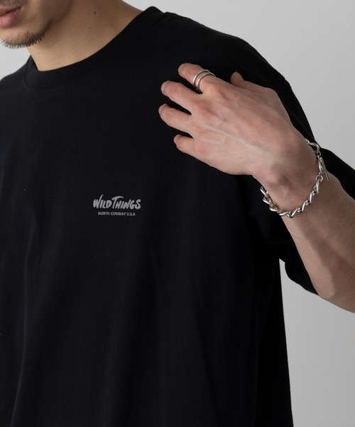 WILD THINGS（ワイルドシングス）の「【WILD THINGS】BIRTH PLACE TEE バックプリントロゴTシャツ WT25070K（Tシャツ/カットソー・メンズ・ホワイト/ブラック/グレー・M/L/XL）」の6枚目の写真