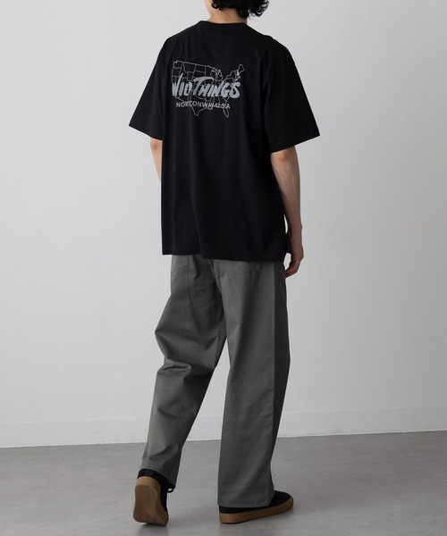 WILD THINGS（ワイルドシングス）の「【WILD THINGS】BIRTH PLACE TEE バックプリントロゴTシャツ WT25070K（Tシャツ/カットソー・メンズ・ホワイト/ブラック/グレー・M/L/XL）」の8枚目の写真