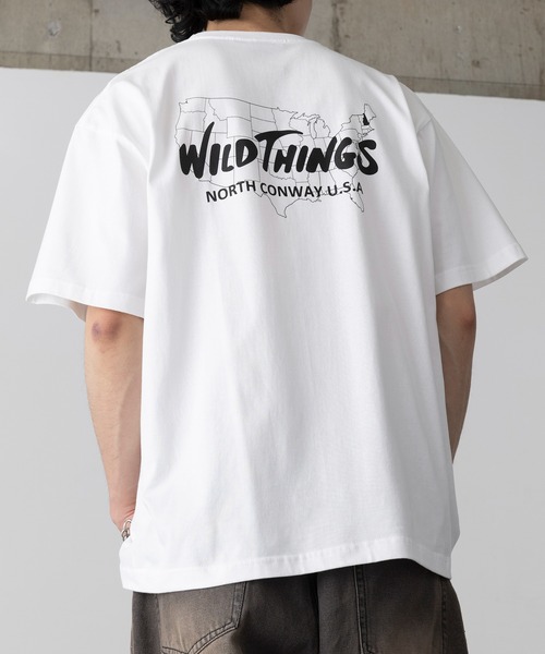 WILD THINGS（ワイルドシングス）の「【WILD THINGS】BIRTH PLACE TEE バックプリントロゴTシャツ WT25070K（Tシャツ/カットソー・メンズ・ホワイト/ブラック/グレー・M/L/XL）」の10枚目の写真