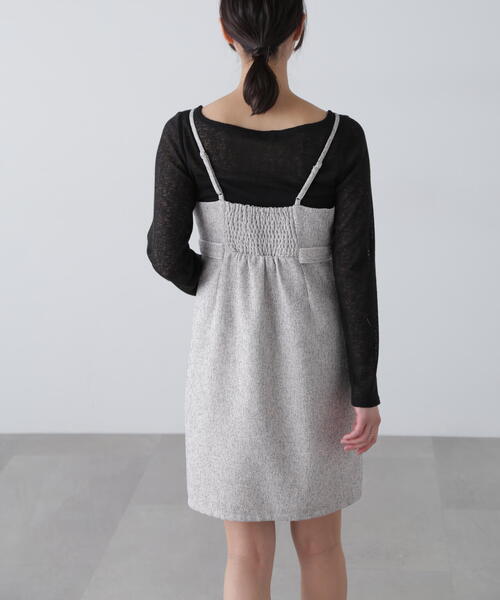 FREE'S MART(フリーズマート)の「ツイードライクキャミミニワンピース(ワンピース・レディース・ブラック/ホワイト系その他・SMALL/MEDIUM)」の18枚目の写真