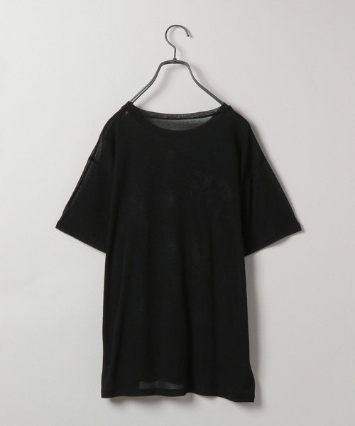 JEANASIS（ジーナシス）の「【25quee】イラストシアーTシャツ/455522（Tシャツ/カットソー・レディース・ブラック系その他/ブラック/ホワイト系その他/ホワイト・FREE）」の8枚目の写真