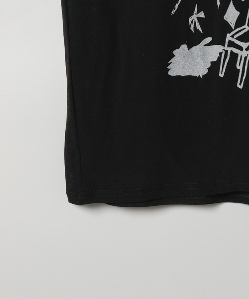 JEANASIS（ジーナシス）の「【25quee】イラストシアーTシャツ/455522（Tシャツ/カットソー・レディース・ブラック系その他/ブラック/ホワイト系その他/ホワイト・FREE）」の12枚目の写真