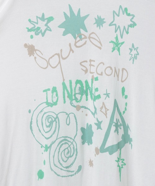 JEANASIS（ジーナシス）の「【25quee】イラストシアーTシャツ/455522（Tシャツ/カットソー・レディース・ブラック系その他/ブラック/ホワイト系その他/ホワイト・FREE）」の16枚目の写真