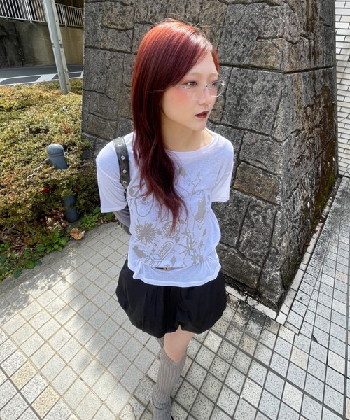 JEANASIS（ジーナシス）の「【25quee】イラストシアーTシャツ/455522（Tシャツ/カットソー・レディース・ブラック系その他/ブラック/ホワイト系その他/ホワイト・FREE）」の21枚目の写真