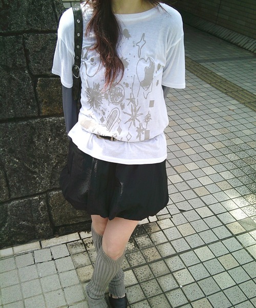 JEANASIS（ジーナシス）の「【25quee】イラストシアーTシャツ/455522（Tシャツ/カットソー・レディース・ブラック系その他/ブラック/ホワイト系その他/ホワイト・FREE）」の20枚目の写真