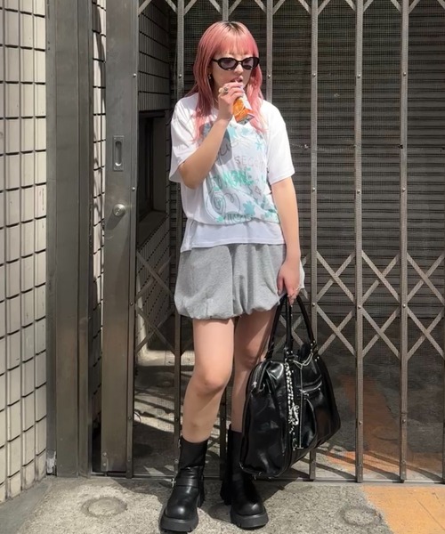 JEANASIS（ジーナシス）の「【25quee】イラストシアーTシャツ/455522（Tシャツ/カットソー・レディース・ブラック系その他/ブラック/ホワイト系その他/ホワイト・FREE）」の7枚目の写真