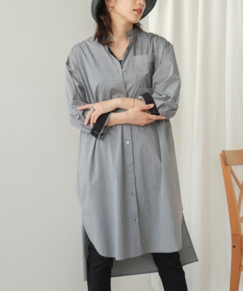 Bou Jeloud（ブージュルード）の「スタンドオープンシャツワンピース（シャツワンピース・レディース・ブラック/A・MEDIUM）」の18枚目の写真