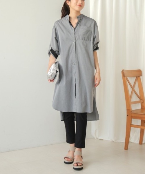 Bou Jeloud（ブージュルード）の「スタンドオープンシャツワンピース（シャツワンピース・レディース・ブラック/A・MEDIUM）」の19枚目の写真