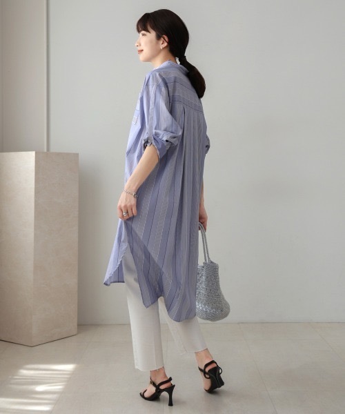 Bou Jeloud（ブージュルード）の「スタンドオープンシャツワンピース（シャツワンピース・レディース・ブラック/A・MEDIUM）」の8枚目の写真