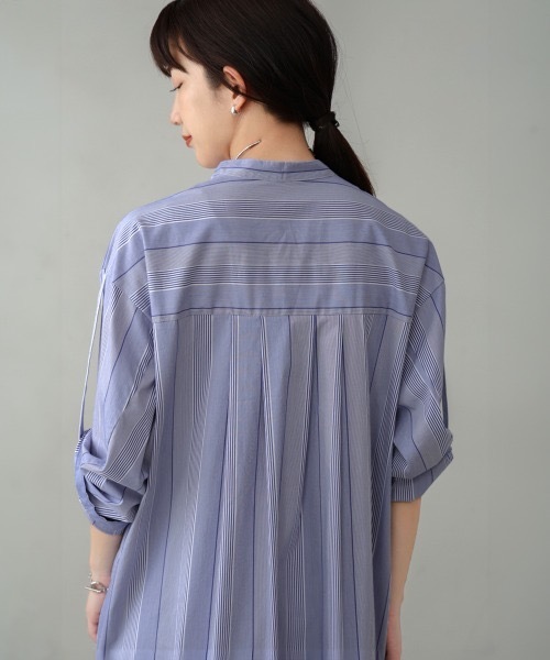 Bou Jeloud（ブージュルード）の「スタンドオープンシャツワンピース（シャツワンピース・レディース・ブラック/A・MEDIUM）」の9枚目の写真