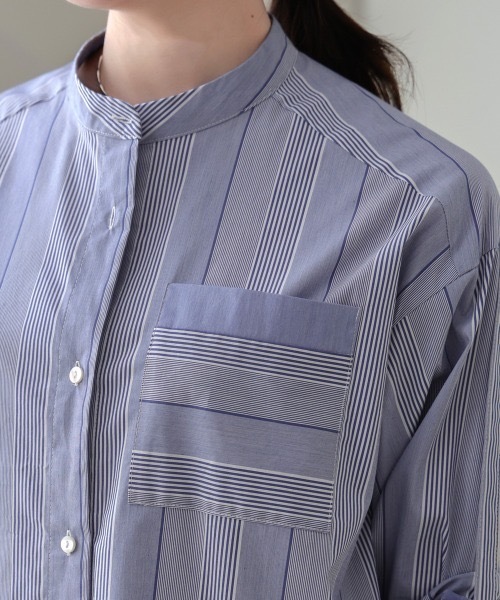 Bou Jeloud（ブージュルード）の「スタンドオープンシャツワンピース（シャツワンピース・レディース・ブラック/A・MEDIUM）」の11枚目の写真