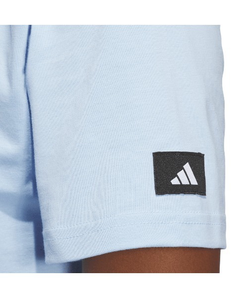 adidas(アディダス)の「アディダス adidas シャドー フローラル グラフィック半袖 Tシャツ(Tシャツ/カットソー・レディース・ブラック/サックスブルー・L/XL/S/M)」の6枚目の写真