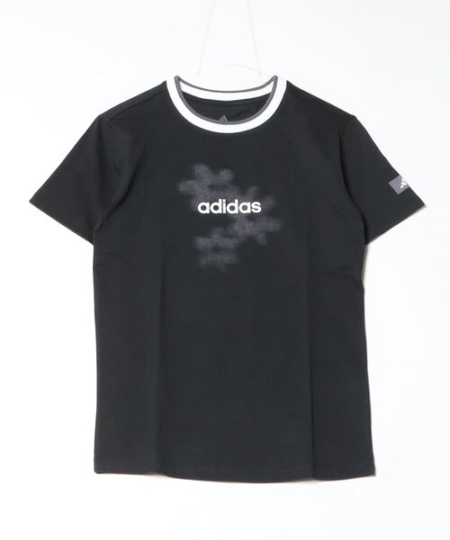 adidas(アディダス)の「アディダス adidas シャドー フローラル グラフィック半袖 Tシャツ(Tシャツ/カットソー・レディース・ブラック/サックスブルー・L/XL/S/M)」の8枚目の写真
