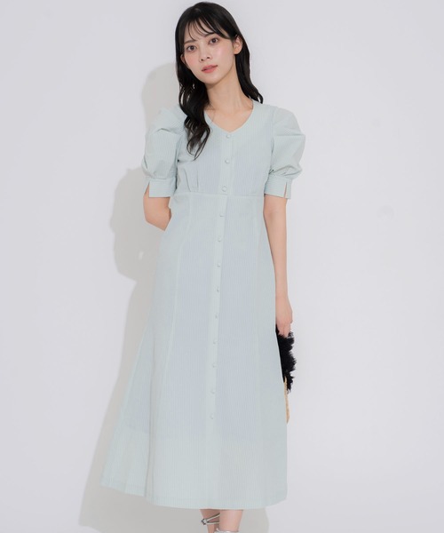 NOELA（ノエラ）の「サッカータックスリーブワンピ（ワンピース・レディース・ライトグリーン/イエロー/サックスブルー・S/M）」の2枚目の写真