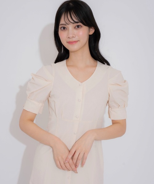 NOELA（ノエラ）の「サッカータックスリーブワンピ（ワンピース・レディース・ライトグリーン/イエロー/サックスブルー・S/M）」の9枚目の写真