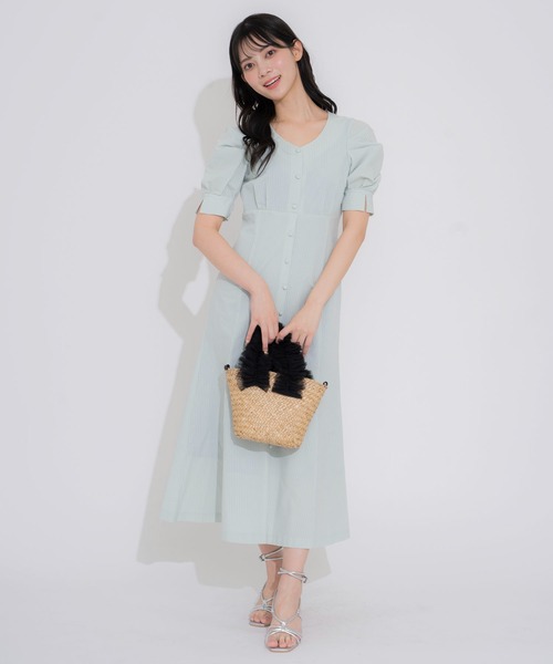 NOELA（ノエラ）の「サッカータックスリーブワンピ（ワンピース・レディース・ライトグリーン/イエロー/サックスブルー・S/M）」の15枚目の写真