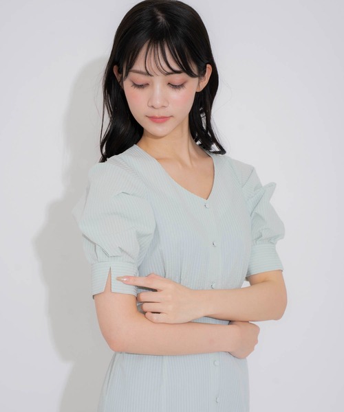 NOELA（ノエラ）の「サッカータックスリーブワンピ（ワンピース・レディース・ライトグリーン/イエロー/サックスブルー・S/M）」の18枚目の写真