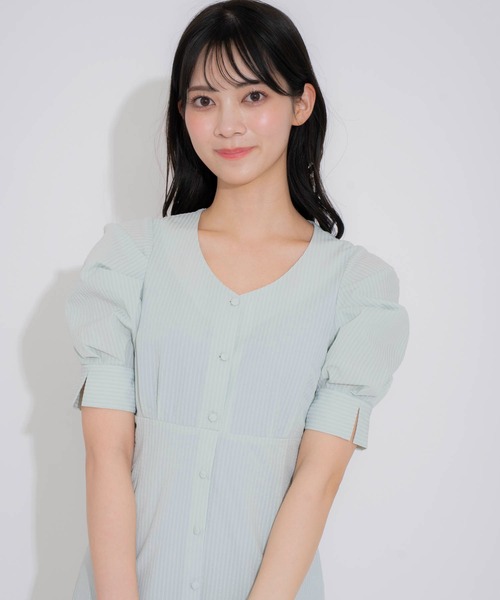 NOELA（ノエラ）の「サッカータックスリーブワンピ（ワンピース・レディース・ライトグリーン/イエロー/サックスブルー・S/M）」の19枚目の写真