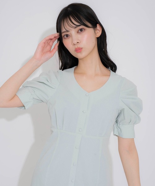 NOELA（ノエラ）の「サッカータックスリーブワンピ（ワンピース・レディース・ライトグリーン/イエロー/サックスブルー・S/M）」の20枚目の写真