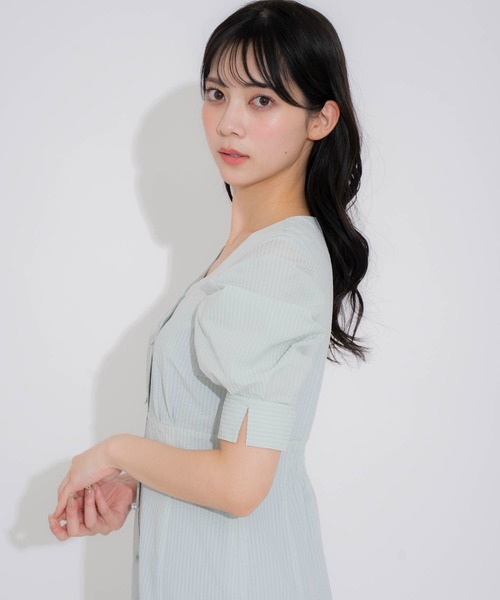 NOELA（ノエラ）の「サッカータックスリーブワンピ（ワンピース・レディース・ライトグリーン/イエロー/サックスブルー・S/M）」の21枚目の写真