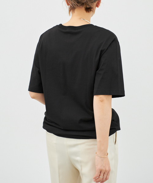 ドゥーズィエムクラス 2025 shapely Tシャツ　黒 DEUXIEME CLASSE - ドゥーズィエムクラス 2025 shapely Tシャツ