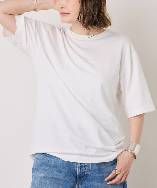 【新品・紙タグ付】ドゥーズィエムクラスのShapely Tシャツ/Wh 新品・紙タグ付】ドゥーズィエムクラスのShapely Tシャツ/Wh