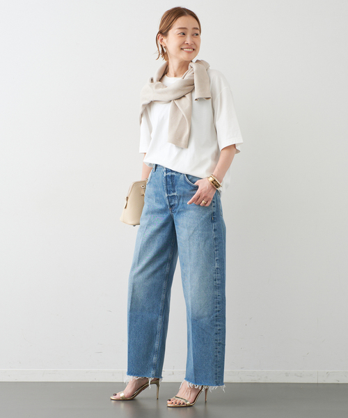 【新品・紙タグ付】ドゥーズィエムクラスのShapely Tシャツ/Wh