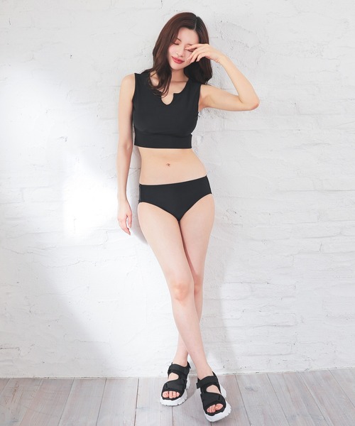 Honeys(ハニーズ)の「水着/4点セット(水着・レディース・ブルー/ブラウン・L/M/S)」の9枚目の写真