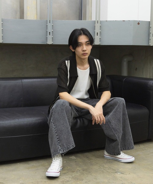 GLOBAL WORK（グローバルワーク）の「ストライプニットセット/AND YUA ANY/147461（ニット/セーター・キッズ・ライトグレー/ブラック・FREE）」の12枚目の写真