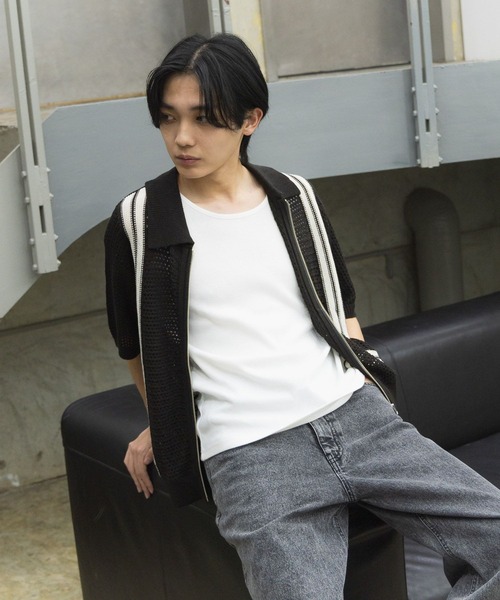 GLOBAL WORK（グローバルワーク）の「ストライプニットセット/AND YUA ANY/147461（ニット/セーター・キッズ・ライトグレー/ブラック・FREE）」の17枚目の写真