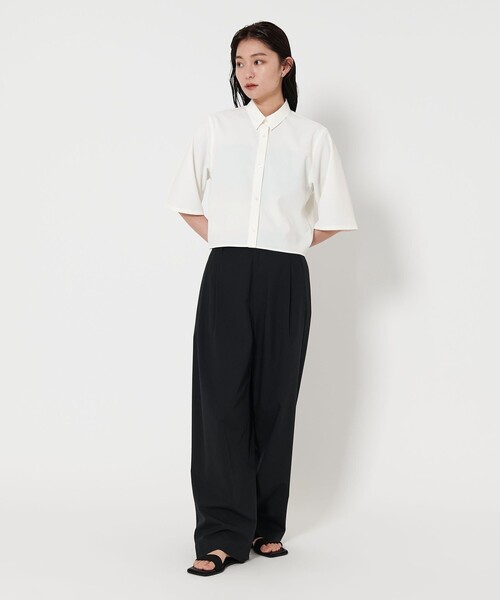 MARW UNITED ARROWS（マルゥ ユナイテッドアローズ）の「＜MARW UNITED ARROWS＞5分袖 ショート シャツ（シャツ/ブラウス・レディース・ホワイト/ブラック/ライトブルー・FREE）」の8枚目の写真