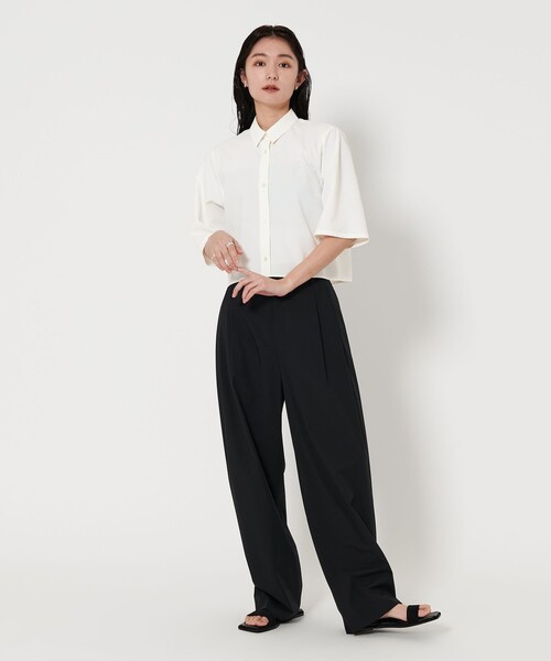 MARW UNITED ARROWS（マルゥ ユナイテッドアローズ）の「＜MARW UNITED ARROWS＞5分袖 ショート シャツ（シャツ/ブラウス・レディース・ホワイト/ブラック/ライトブルー・FREE）」の9枚目の写真