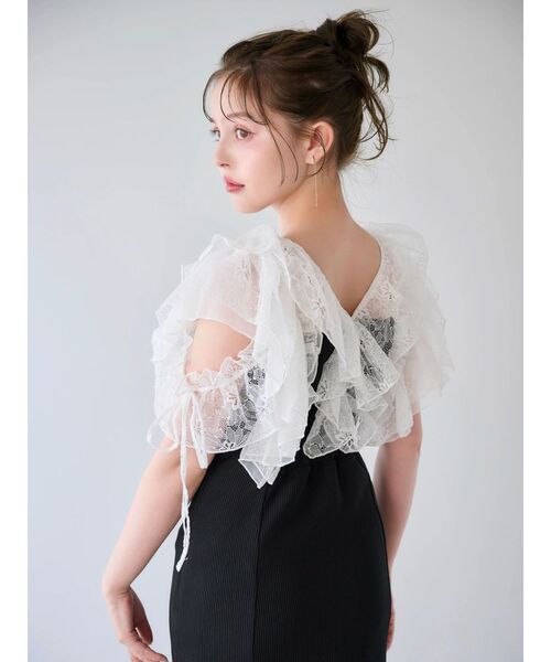 dazzlin ラッフルリブワンピース ラッフルリブワンピース[品番：MKSW0064424]｜dazzlin（ダズリン
