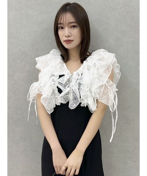 dazzlin ラッフルリブワンピース dazzlin（ダズリン）の「ラッフルリブワンピース（ワンピース）」 - WEAR