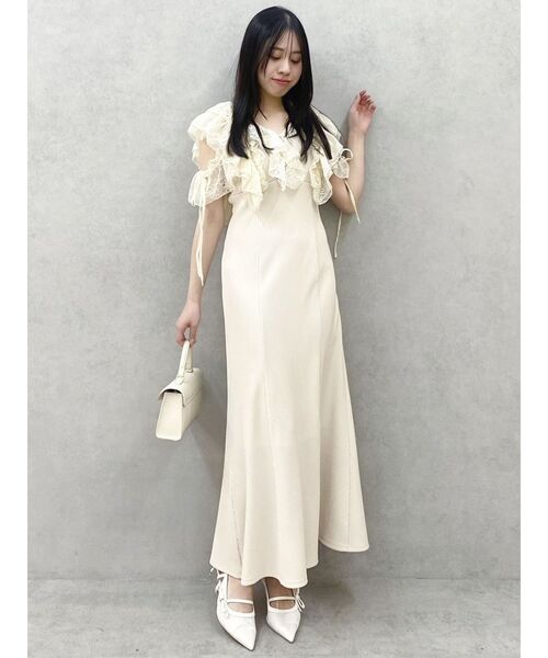 dazzlin（ダズリン）の「ラッフルリブワンピース（ワンピース）」 - WEAR