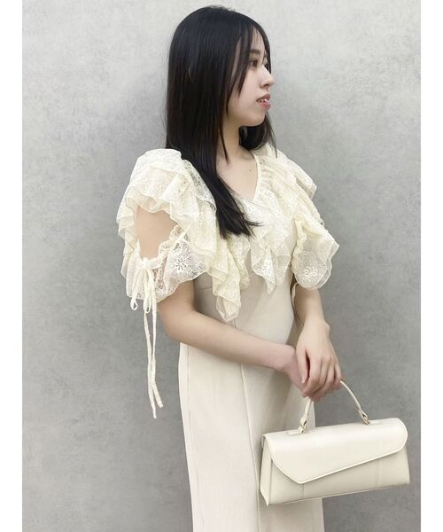 dazzlin（ダズリン）の「ラッフルリブワンピース（ワンピース）」 - WEAR